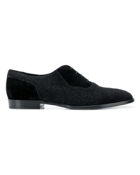 schwarze Leder Oxford Schuhe von Jimmy Choo