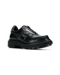 schwarze Leder Oxford Schuhe von Adieu Paris