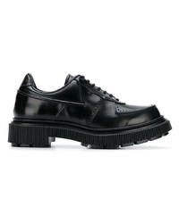 schwarze Leder Oxford Schuhe von Adieu Paris