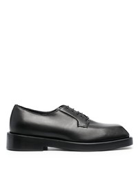 schwarze Leder Oxford Schuhe von Versace