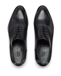 schwarze Leder Oxford Schuhe von Zegna