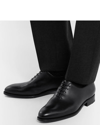 schwarze Leder Oxford Schuhe von J.M. Weston
