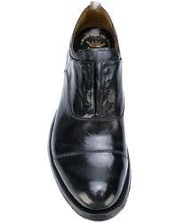 schwarze Leder Oxford Schuhe von Officine Creative