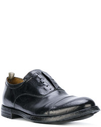 schwarze Leder Oxford Schuhe von Officine Creative