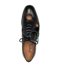 schwarze Leder Oxford Schuhe von Off-White