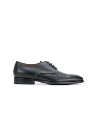 schwarze Leder Oxford Schuhe von Z Zegna