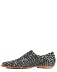 schwarze Leder Oxford Schuhe von Zero Maria Cornejo