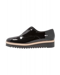 schwarze Leder plateau Slippers von Zign