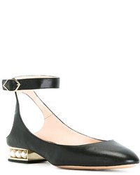 schwarze Leder Pumps von Nicholas Kirkwood