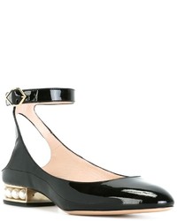 schwarze Leder Pumps von Nicholas Kirkwood