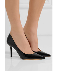 schwarze Leder Pumps von Jimmy Choo