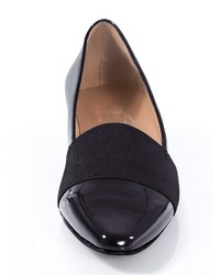 schwarze Leder Pumps von Alba Moda