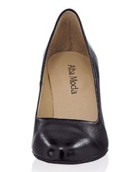 schwarze Leder Pumps von Alba Moda