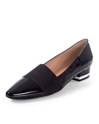 schwarze Leder Pumps von Alba Moda