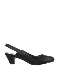 schwarze Leder Pumps von Andres Machado