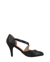 schwarze Leder Pumps von Andres Machado