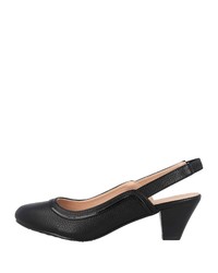 schwarze Leder Pumps von Andres Machado