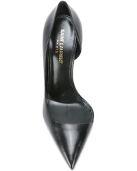 schwarze Leder Pumps von Saint Laurent