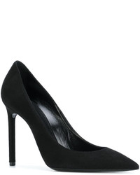 schwarze Leder Pumps von Saint Laurent