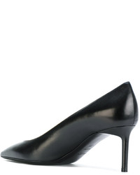 schwarze Leder Pumps von Saint Laurent