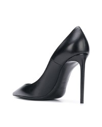 schwarze Leder Pumps von Saint Laurent