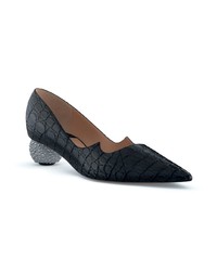 schwarze Leder Pumps von Paul Andrew