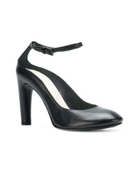 schwarze Leder Pumps von Del Carlo