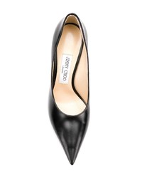 schwarze Leder Pumps von Jimmy Choo