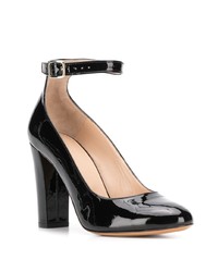 schwarze Leder Pumps von Tila March