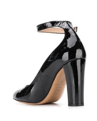 schwarze Leder Pumps von Tila March