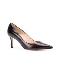 schwarze Leder Pumps von Manolo Blahnik