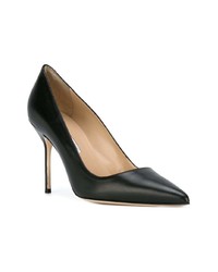 schwarze Leder Pumps von Manolo Blahnik