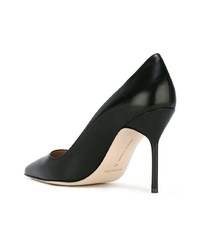 schwarze Leder Pumps von Manolo Blahnik