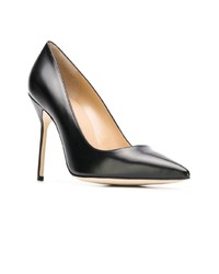 schwarze Leder Pumps von Manolo Blahnik