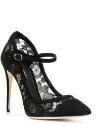 schwarze Leder Pumps von Dolce & Gabbana