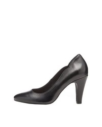 schwarze Leder Pumps von Bianco