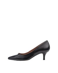 schwarze Leder Pumps von Bianco