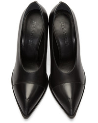 schwarze Leder Pumps von Jil Sander