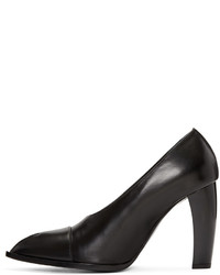 schwarze Leder Pumps von Jil Sander