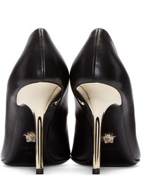 schwarze Leder Pumps von Versace