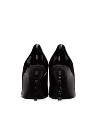 schwarze Leder Pumps von Saint Laurent