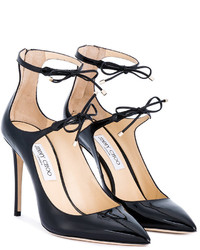 schwarze Leder Pumps von Jimmy Choo