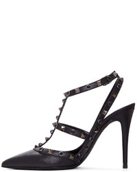 schwarze Leder Pumps von Valentino