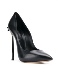 schwarze Leder Pumps von Casadei