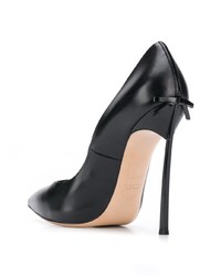 schwarze Leder Pumps von Casadei