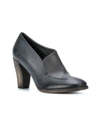 schwarze Leder Pumps von Del Carlo