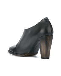 schwarze Leder Pumps von Del Carlo