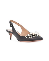 schwarze Leder Pumps von Aquazzura