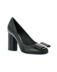 schwarze Leder Pumps von Salvatore Ferragamo