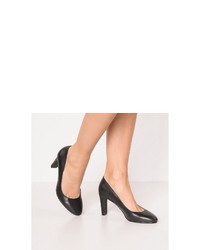 schwarze Leder Pumps von Buffalo